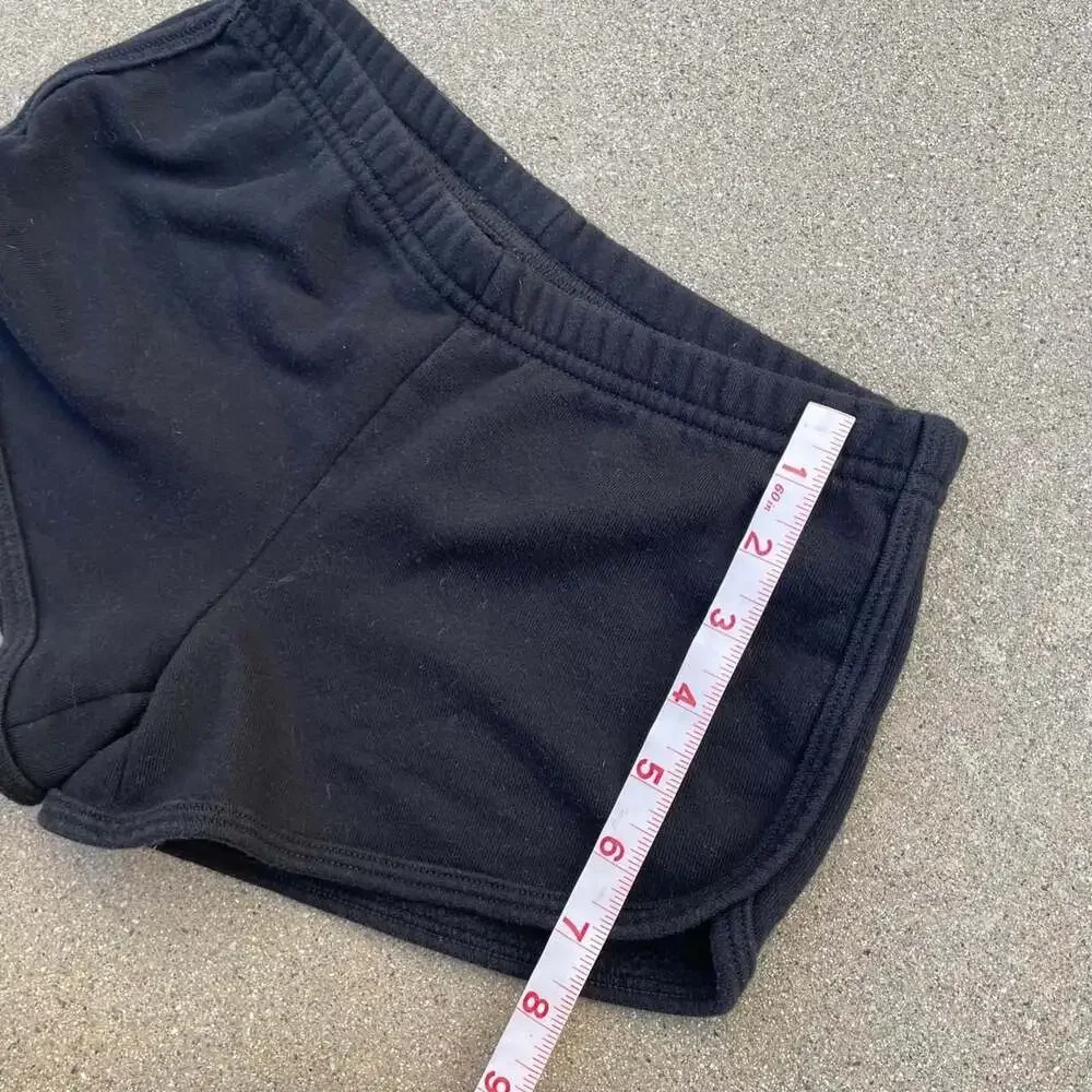 American Apparel Cotton Sporty Sweat Shorts Black - Picture 5 of 5